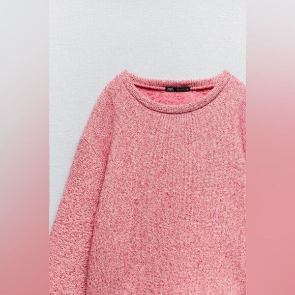 ZARA PINK SWEATSHIRT - Picture 7 of 7